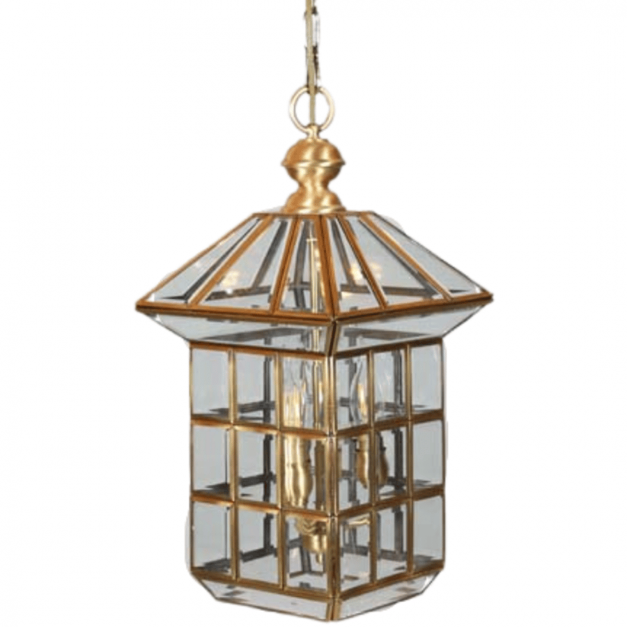 Hanging lantern copper