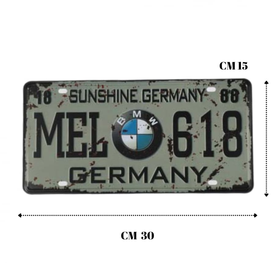 لوحة ديكور معدنية  BMW -618