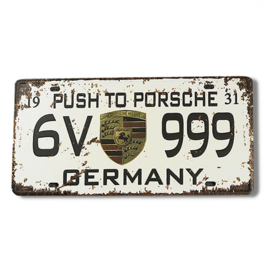 لوحة ديكور معدنية     PORSCHE - 999