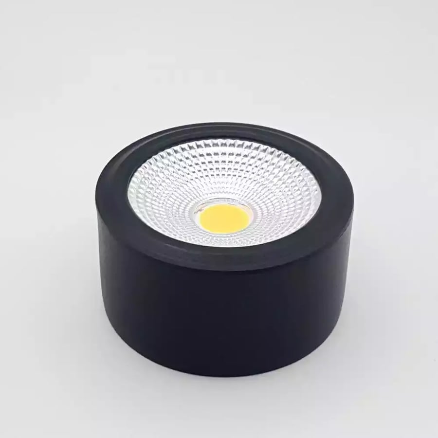 سلندر لطش اسود 12 سم 20 واط اضاءة اصفر