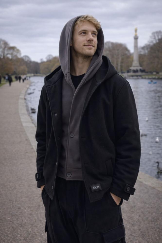 Black-Gray Double layer jacket