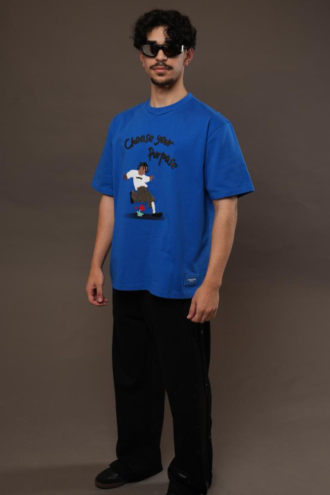 blue t shirt