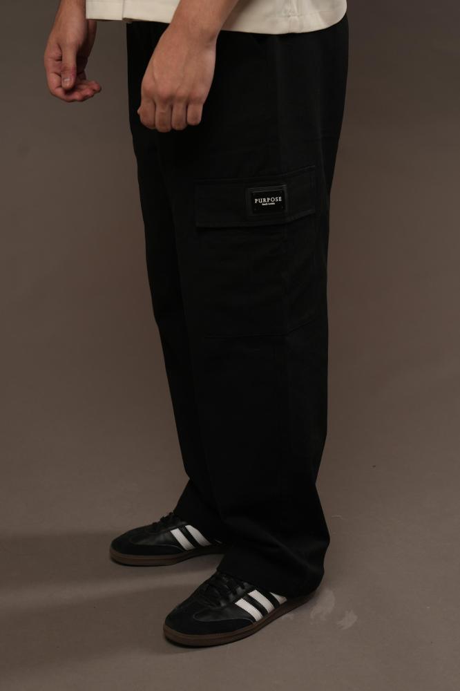 black cargo pants