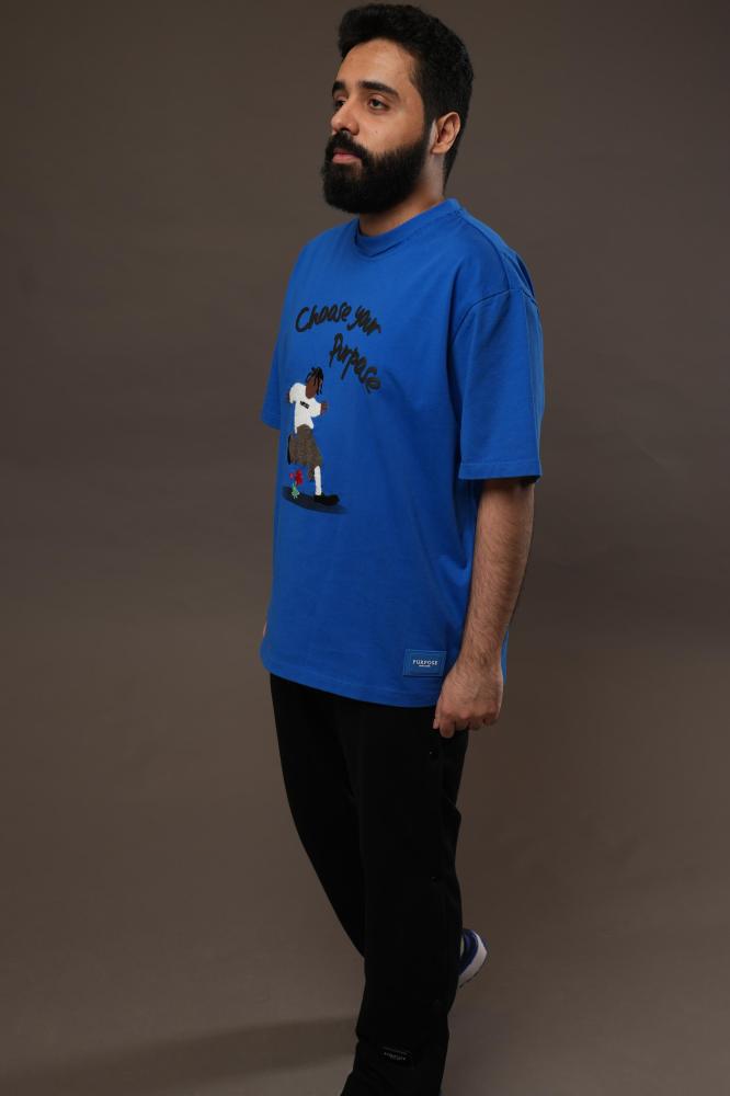 blue t shirt