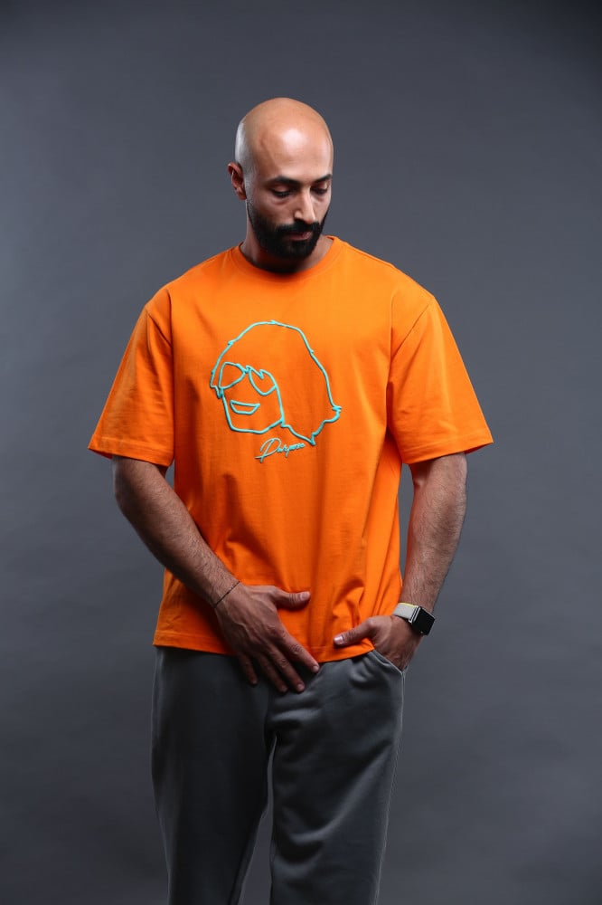 Oversized orange T-shirt