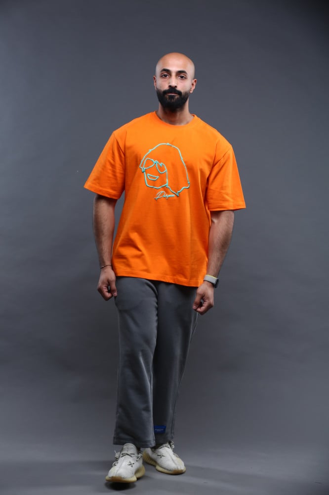 Oversized orange T-shirt