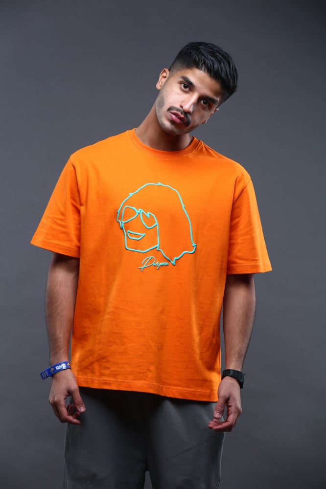 Oversized orange T-shirt