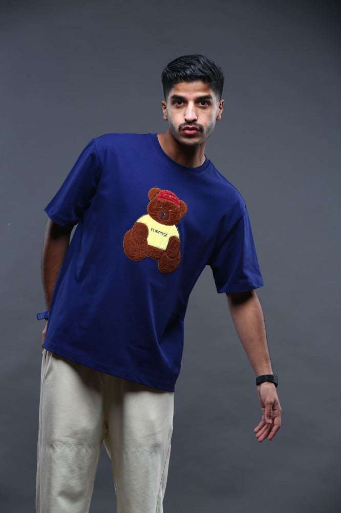 Oversized blue dark T-shirt