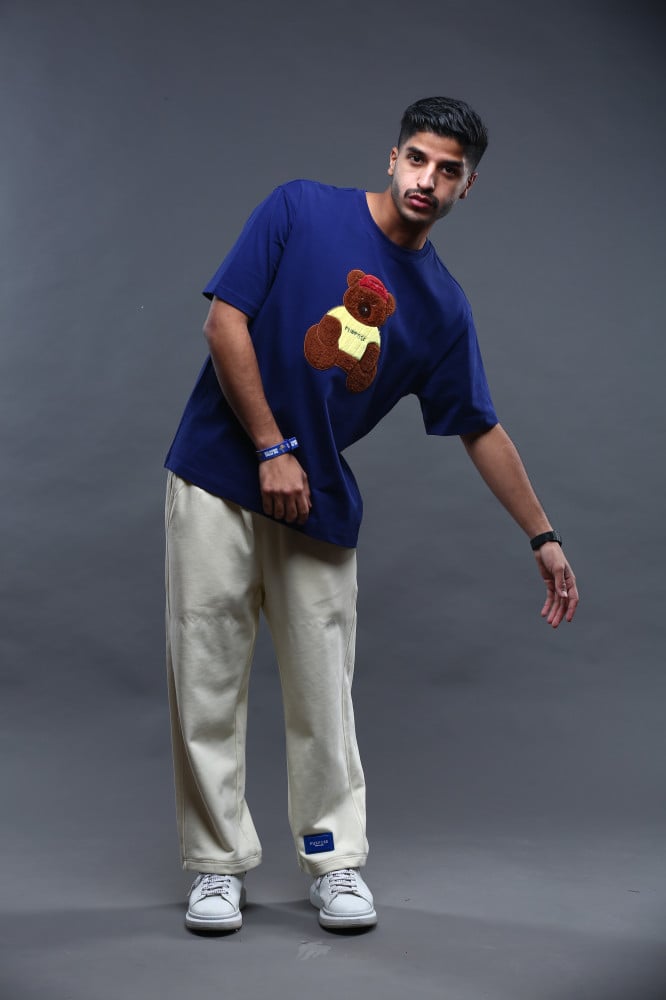 Oversized blue dark T-shirt