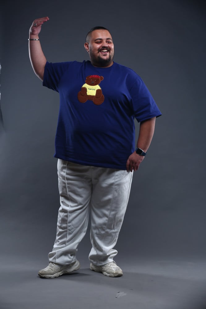 Oversized blue dark T-shirt