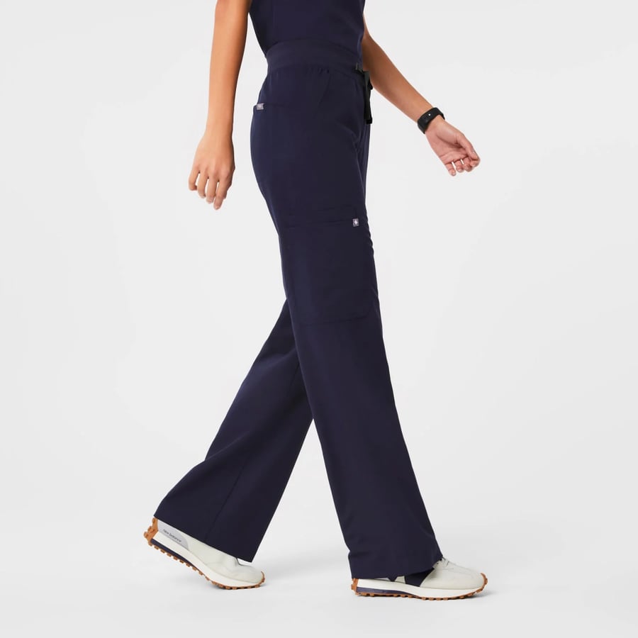 Figs, Navy Isabel Wide Leg Pants