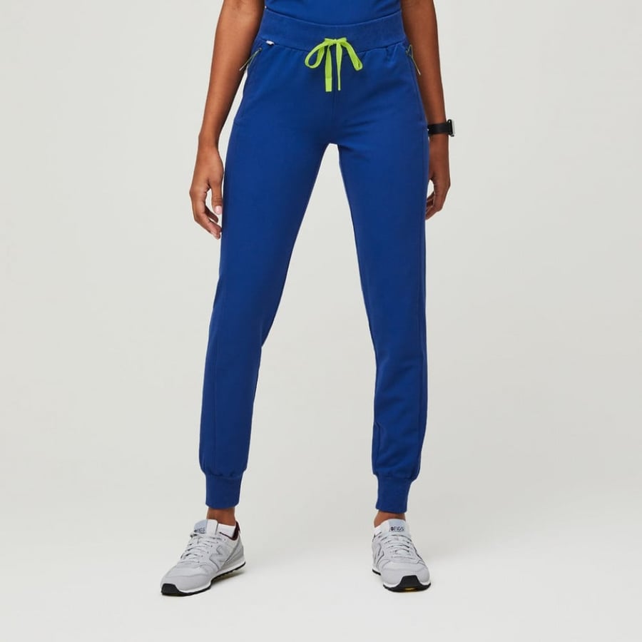 Figs,  Electric Blue Cambridge Jogger Pants
