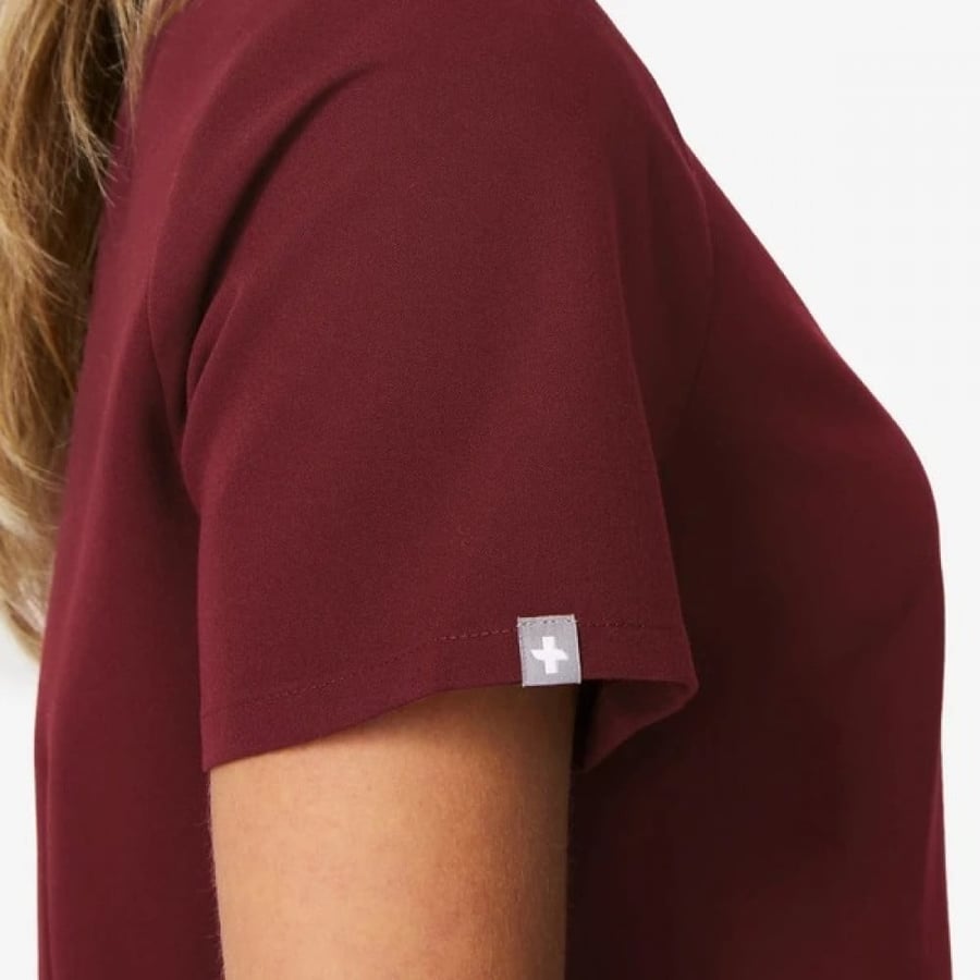 Figs, Burgundy Catarina Top