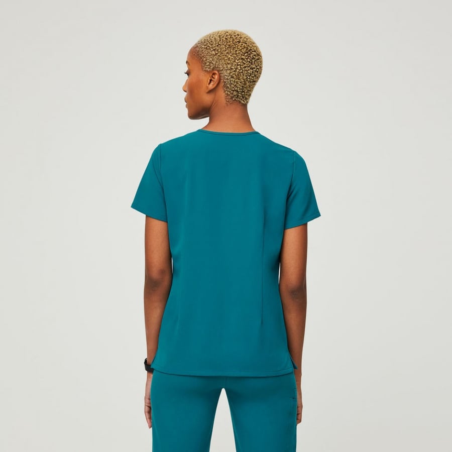 Figs, Pacific Blue Casma Top