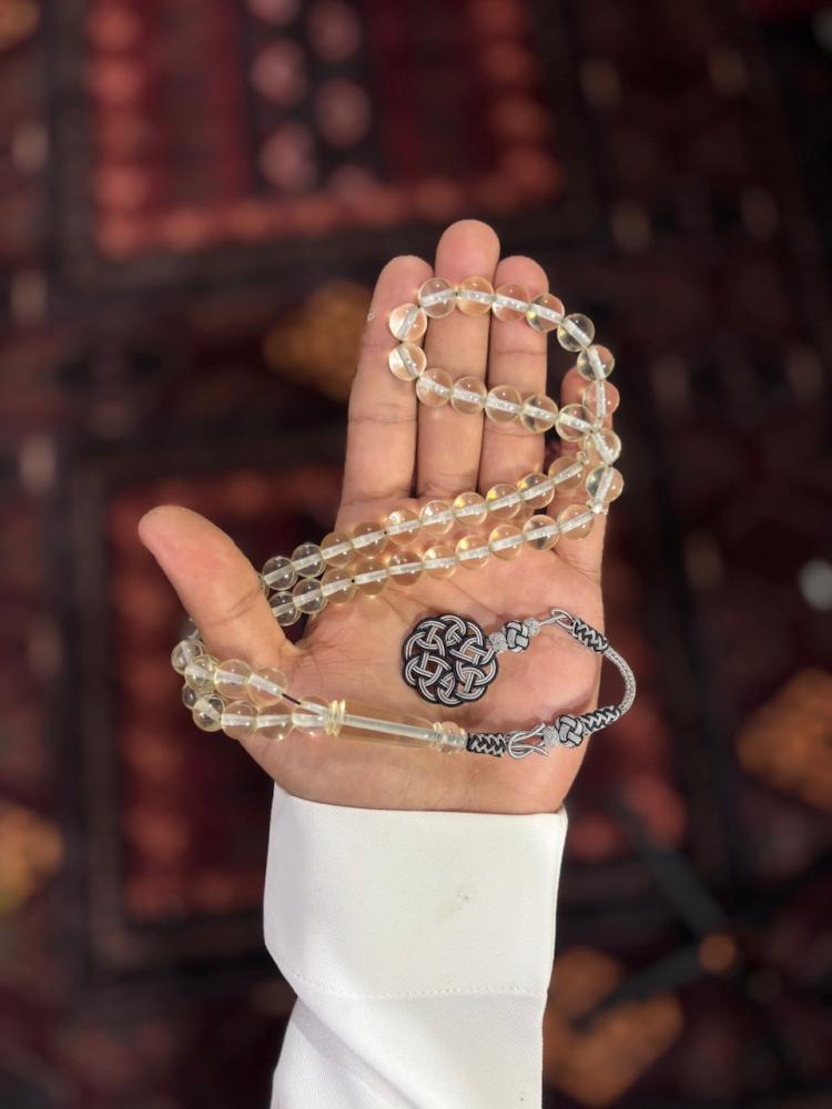 مسباح بكلايت شفاف بطربزونة