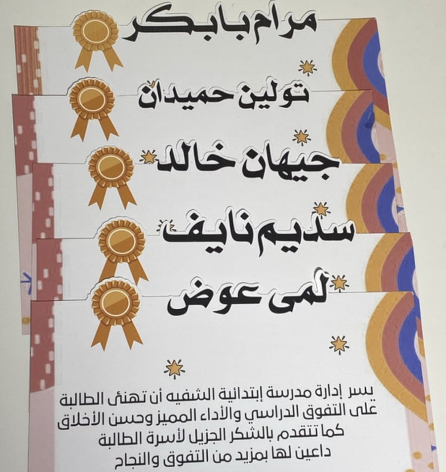 شهادات شكر وتقدير