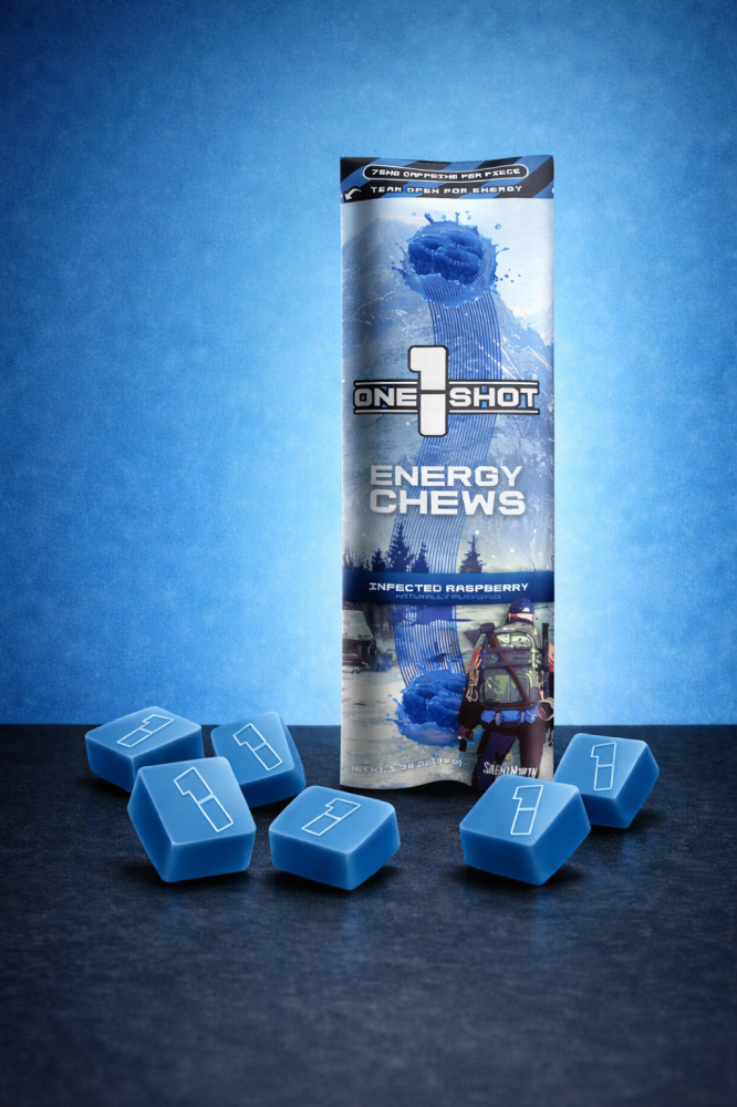 ONE SHOT Energy Chews – Infected Raspberry