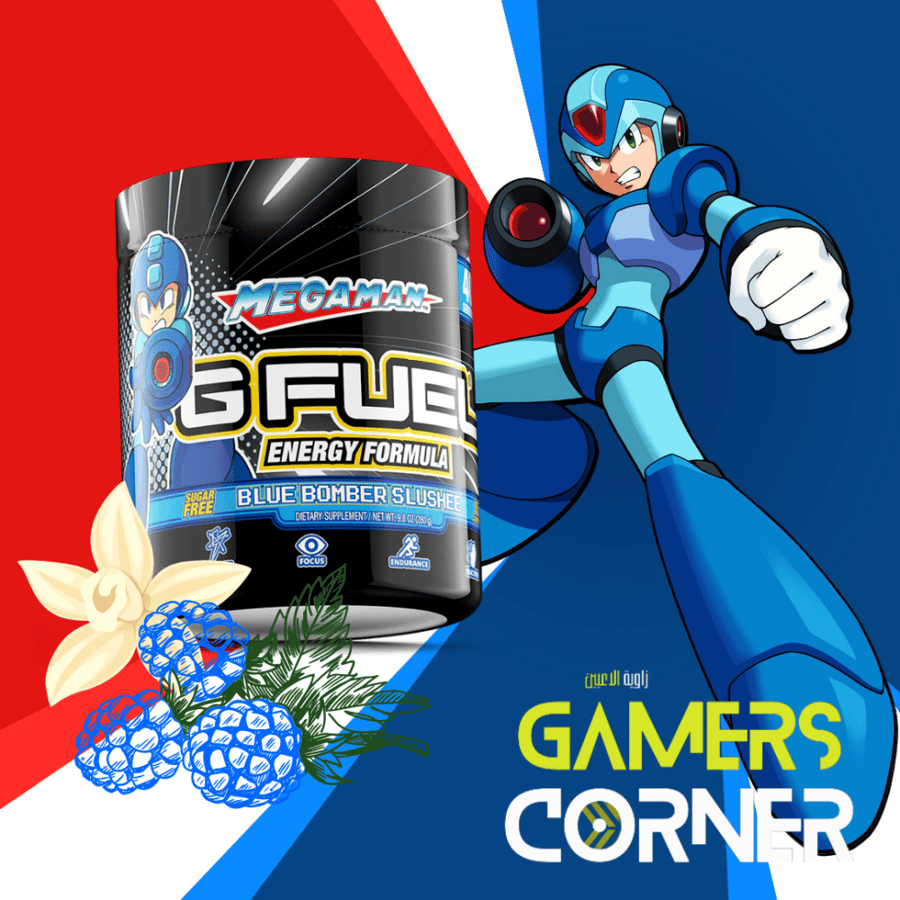 MEGA MAN™ BLUE BOMBER SLUSHEE | جي فيول  بالفانيلا و التوت الازرق