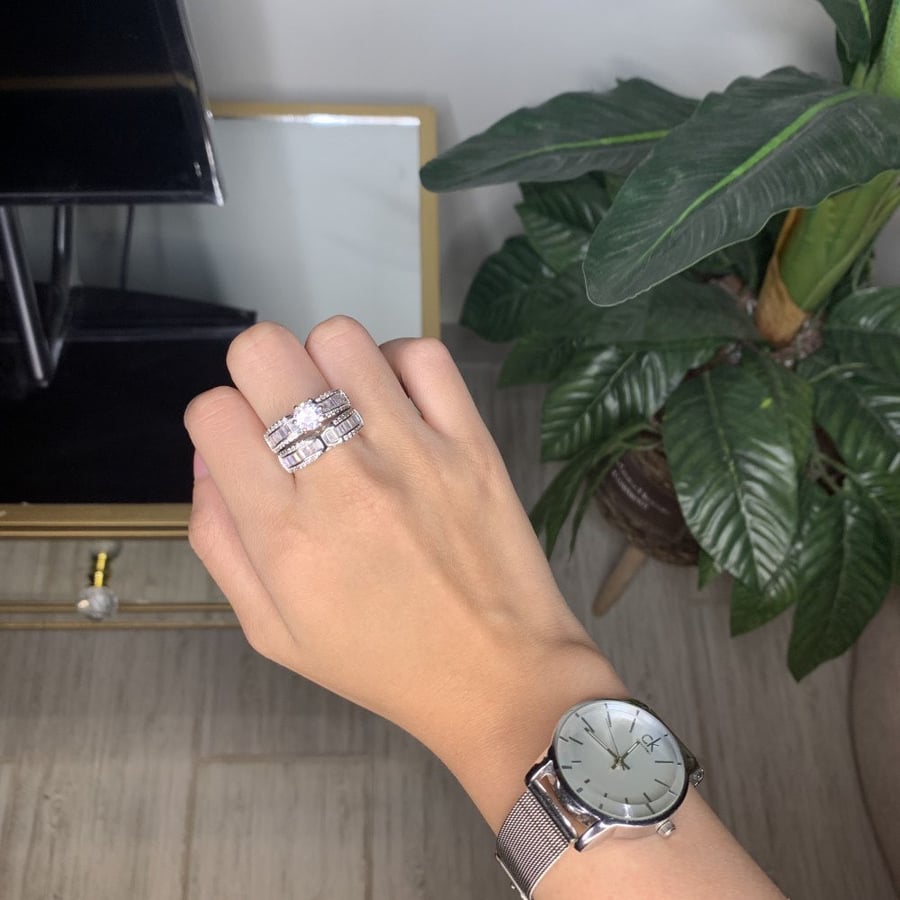 خاتم فضي