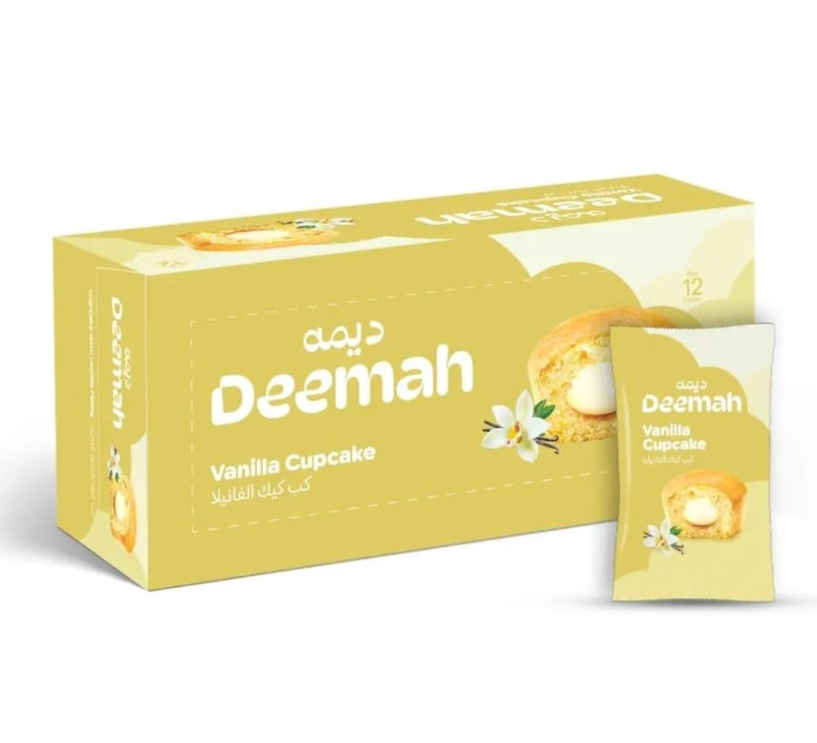 ديمه كب كيك بحشوة كريمة الفانيلا 27 جرام × 16