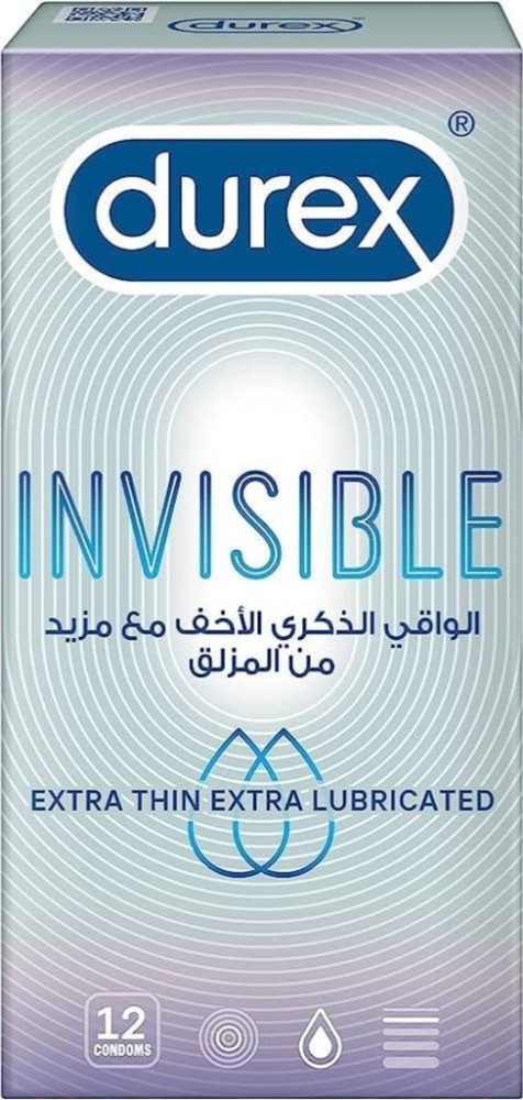 ديوركس واقي ذكري للرجال مزلق انفيزيبل رقيق للغاية ، 12 قطعة