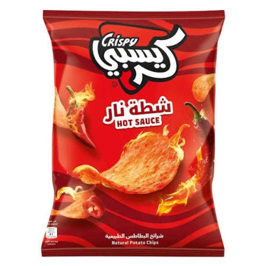 كريسبي - شيبس البطاطس الطبيعية، شطة نار 110 جرام