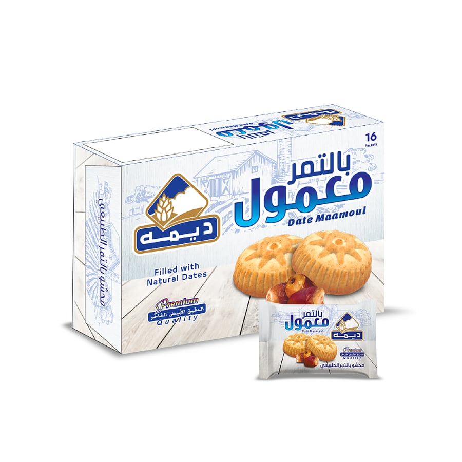 ديمه معمول بالتمر 16 جرام × 16