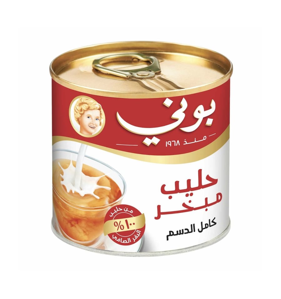 بوني حليب مبخر كامل الدسم 170 جرام