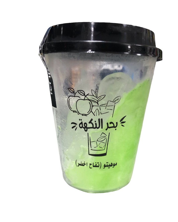 ثلج مع نكهة التفاح للموهيتو
