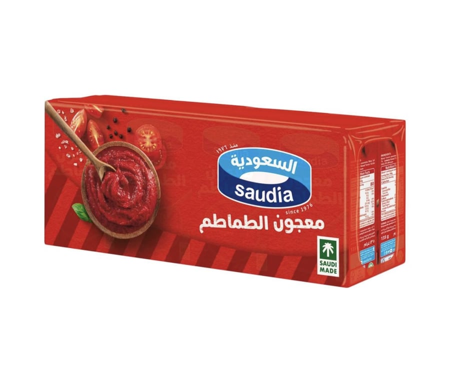 معجون طماطم السعودية 135 جم ربطة