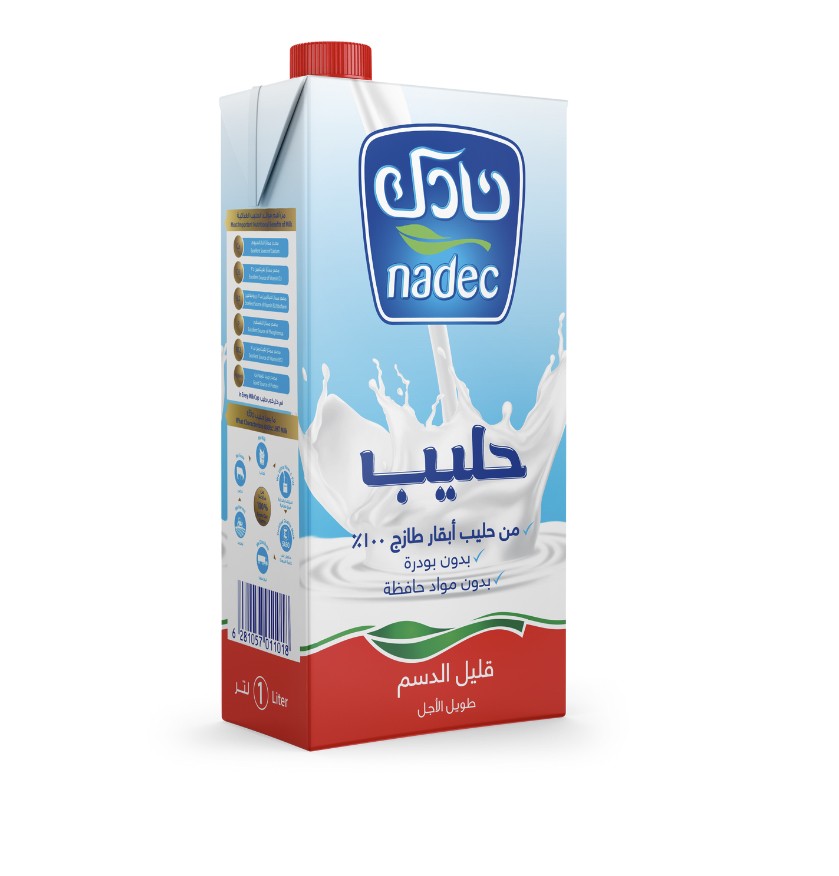 نادك حليب طويل الأجل قليل الدسم 1لتر