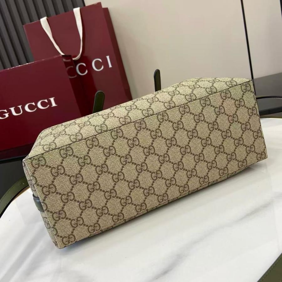 GG Emblem Small Tote Bag in Monogram Canvas