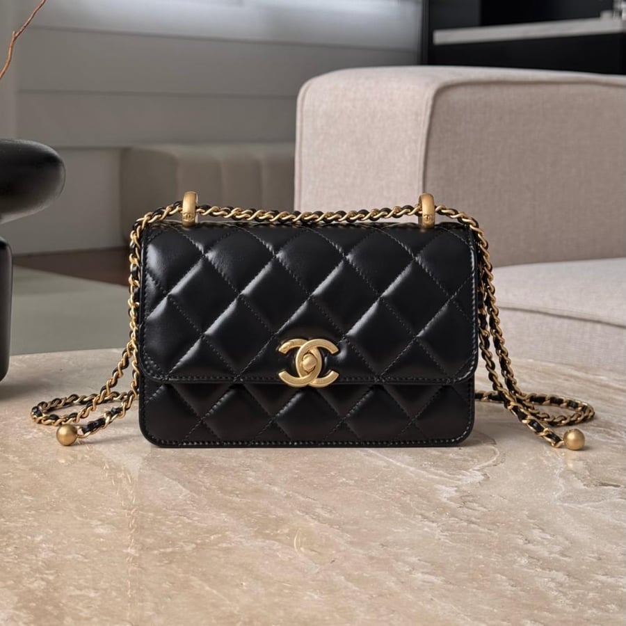 25s Double Gold Ball 19 Black: 19x7x14.5cm