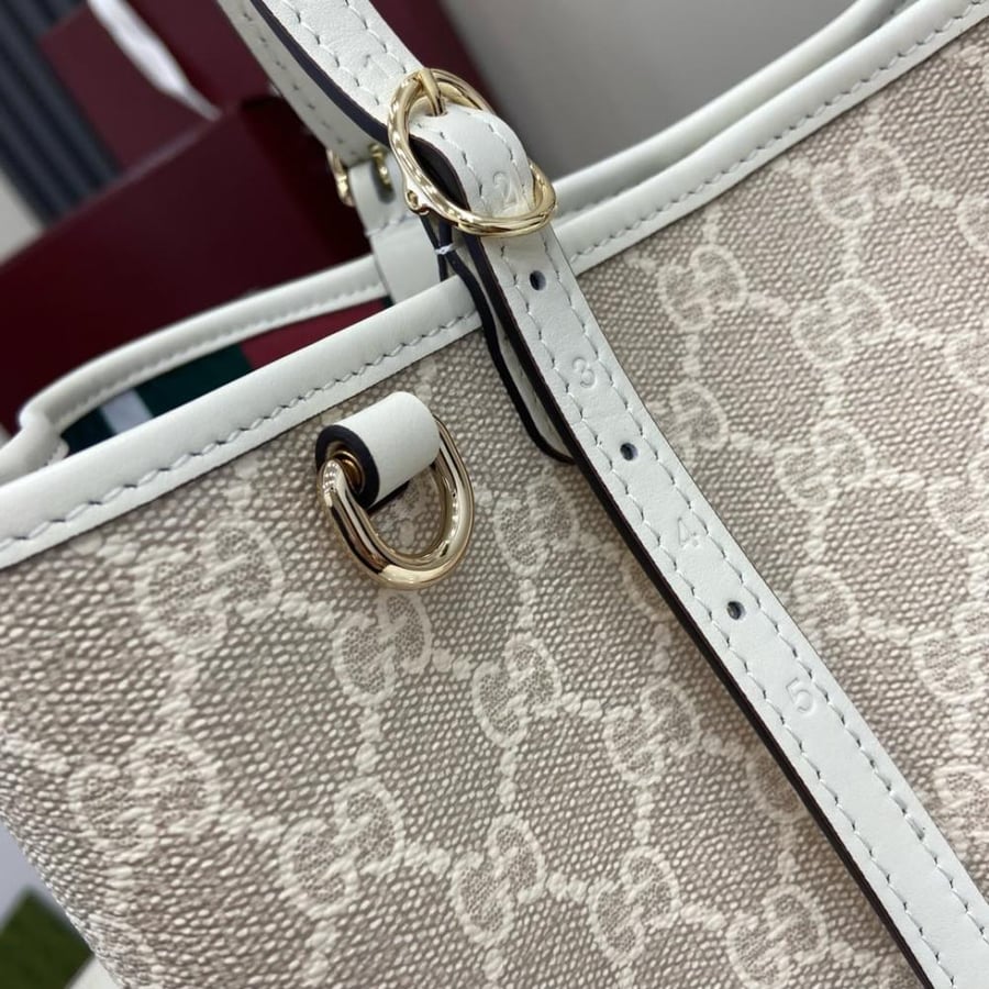 GG Emblem Small Tote Bag in Monogram Canvas
