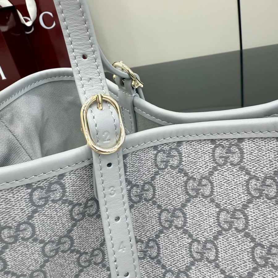 GG Emblem Small Tote Bag in Monogram Canvas