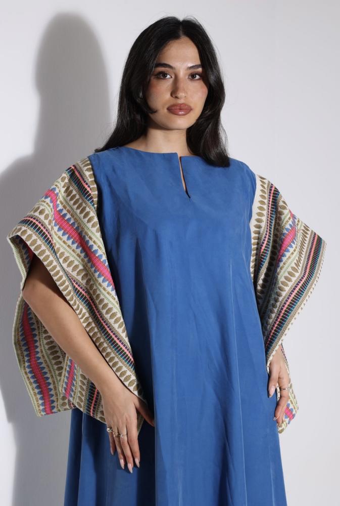 Oversized blue kaftan