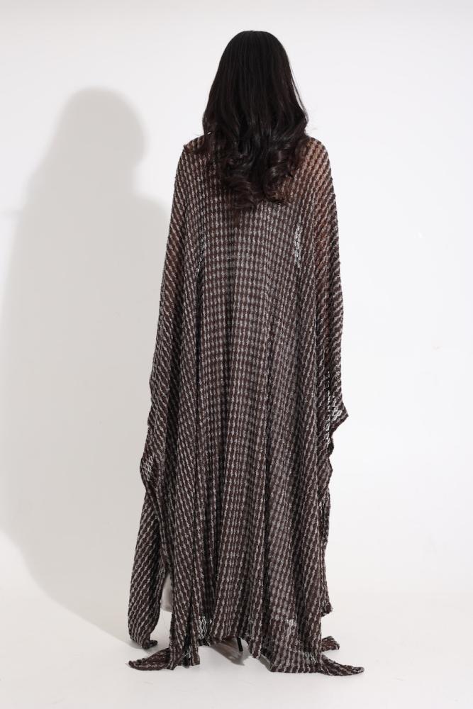 Silver and brown kaftan