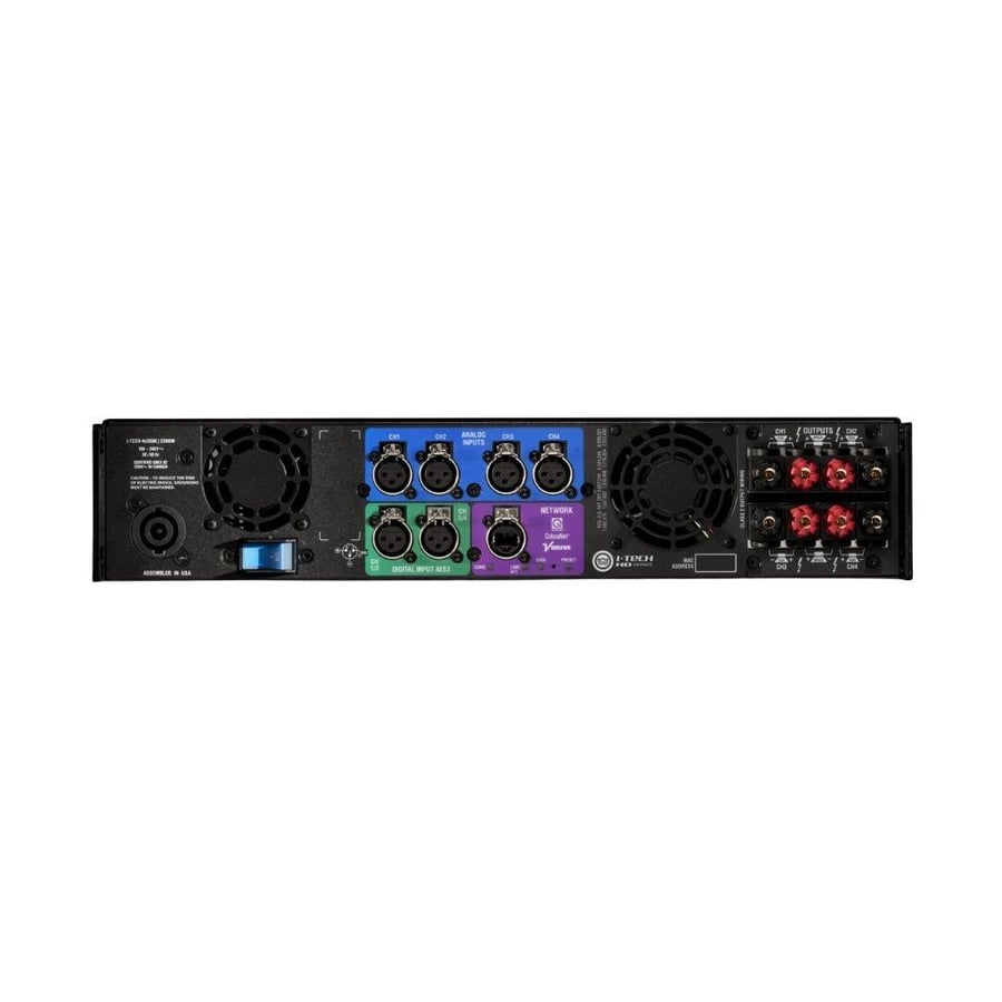 Crown Professional 4-Channel Amplifiers, 4000 Watts per Channel, Advanced OMNIDRIVEHD Processing, I-Tech 4x3500HD