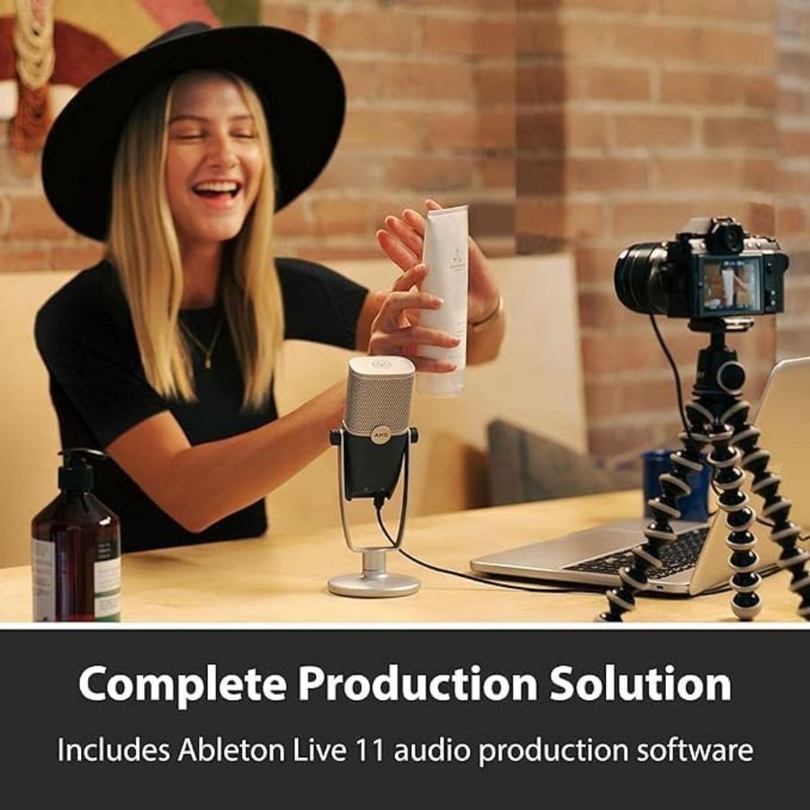 ميكروفون بمكثف احترافي USB ماركة ايه كيه جي برو (AKG-C22-USB) – كارديويد ومتعدد الاتجاهات بجودة صوت عالية موديل AKG ARA