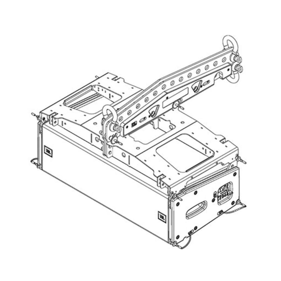 The JBL VTX A8 AF professional speaker suspension frame for VTX A8 Line Array systems offers high flexibility in suspension and angle adjustment within audio projects.