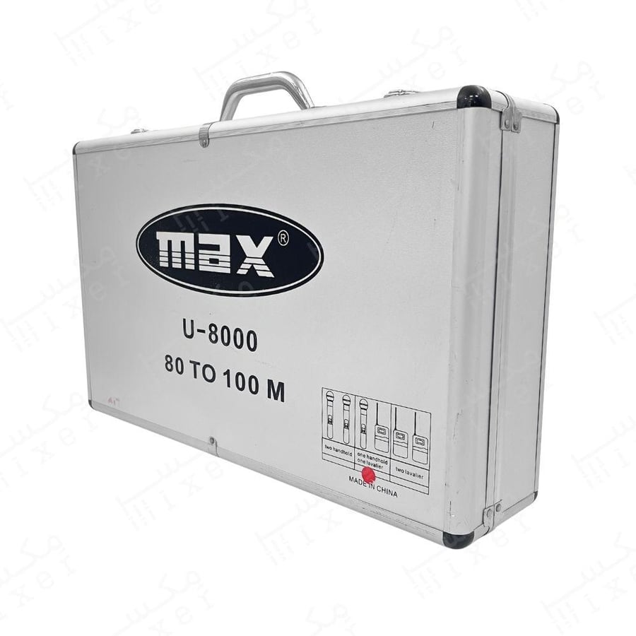 Professional wireless microphone with a range of up to 100 meters and stable sound quality. MAX