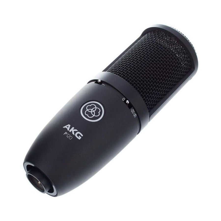 Studio headset and microphone kit for setting up a professional home studio with crystal-clear recording quality and high-fidelity listening. Model K240 Studio + P120 by AKG