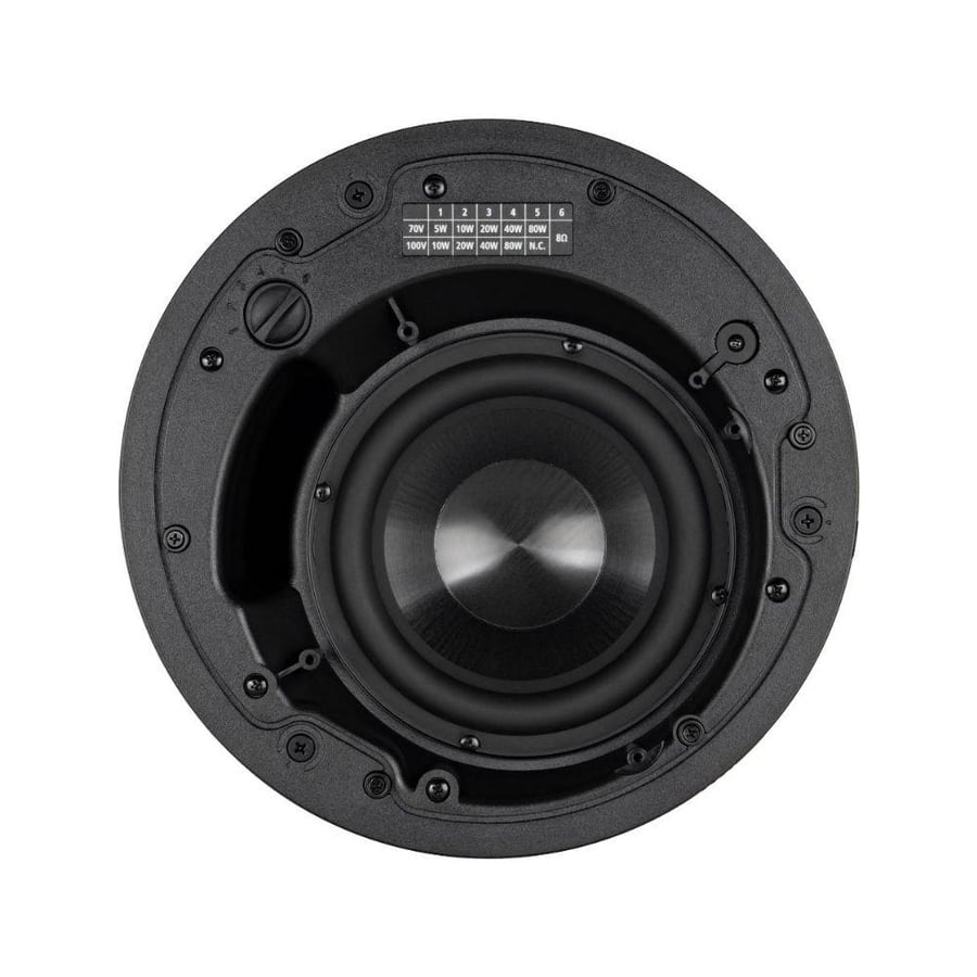 RCF CMR 60T مكبر صوت صب ووفر سقفية 10 بوصة 320 واط PEAK بترانس 70/100V مناسبًا للمشاريع الصوتية لون ابيض