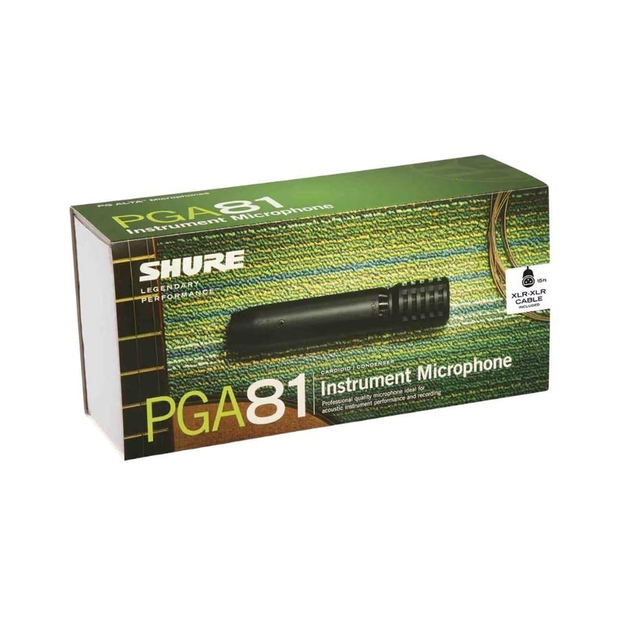 Shure PGA81 ميكروفون مكثف لالتقاط الآلات الموسيقية للاستوديو والحفلات