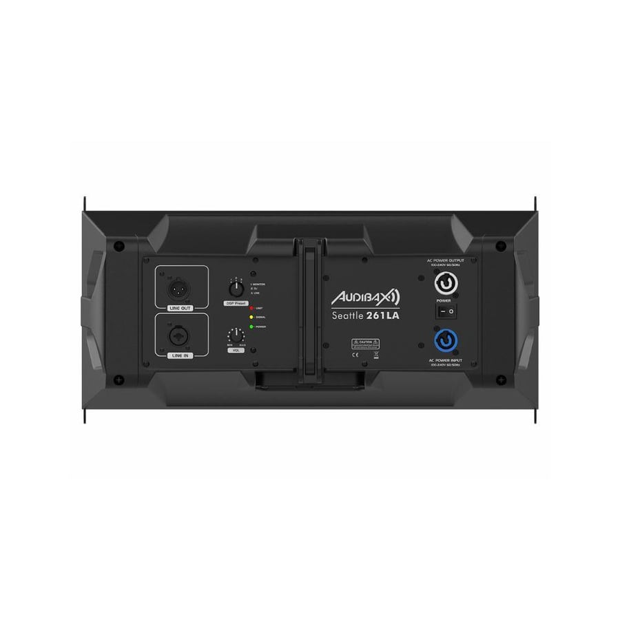 سماعات حفلات اوديباكس Active Array قدرة 500 وات RMS وذروة 1000 وات صوت احترافي وأداء متطور بمعالجة DSP وتصميم مدمج موديل Seattle 261LA اسباني