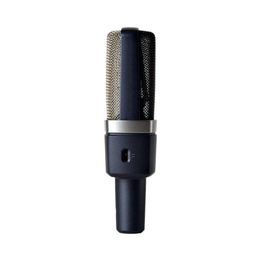 Professional condenser microphone with a large diaphragm, high studio performance, advanced recording accuracy, model C214, AKG brand.