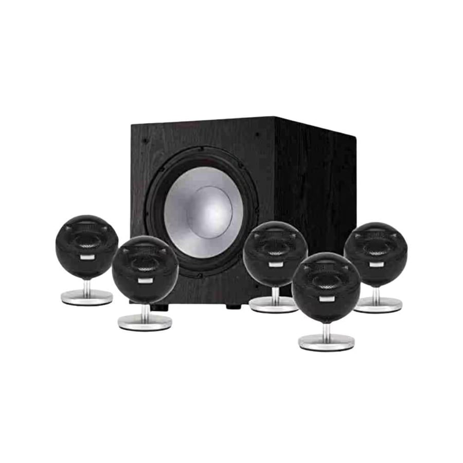 Jamo 360 S 25 HCS نظام 4 سماعات مسرح منزلي محيطية Omnipolar 360° بتصميم كروي لامع