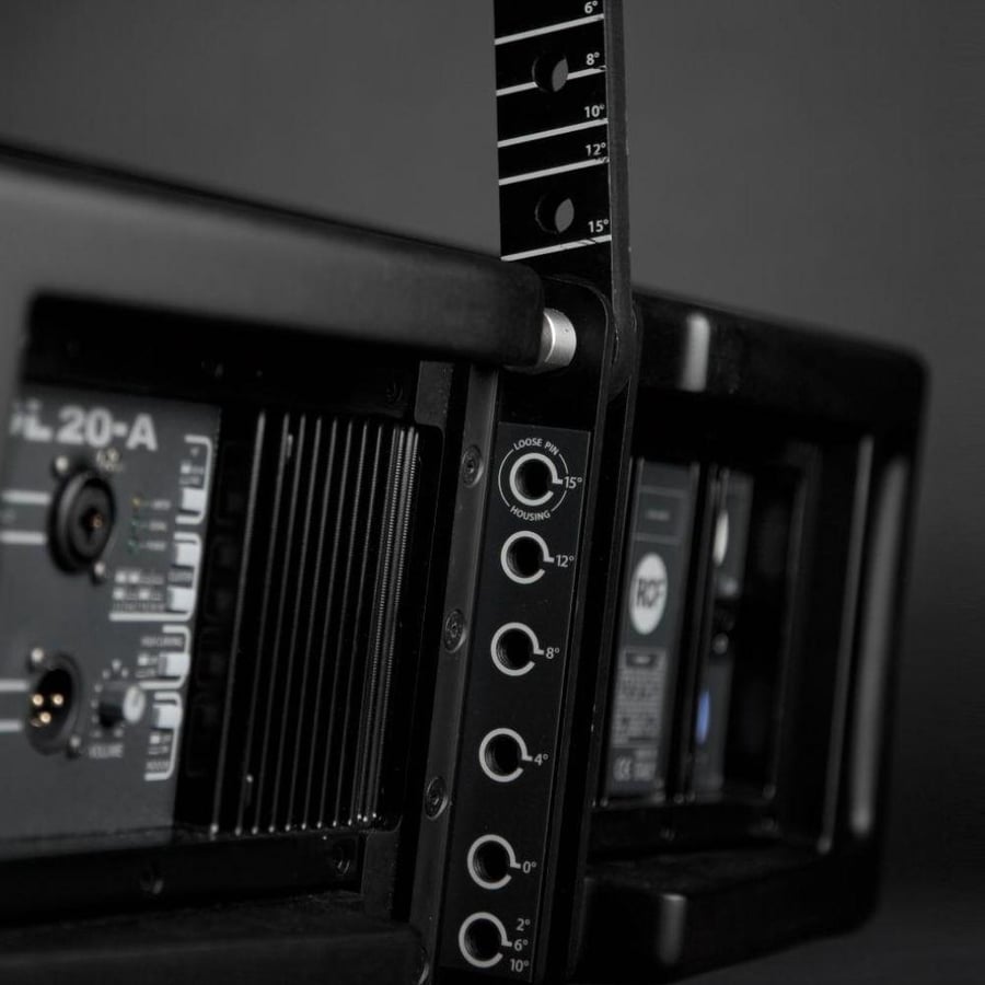 HDL 20-A Active Line Array 1400W Peak – 2 x 10" Large Line Array Speakers with 3" Compression Driver and RCF DSP
