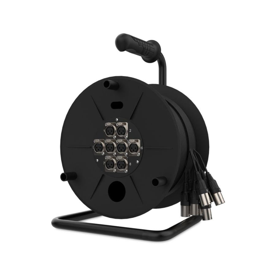 Audibax MC XLR 88-15 سنيك كيبل 15 متر 8 مداخل XLR و 8 مخارج XLR مناسبة للأنظمة التي تتطلب عددًا متوسطًا من القنوات