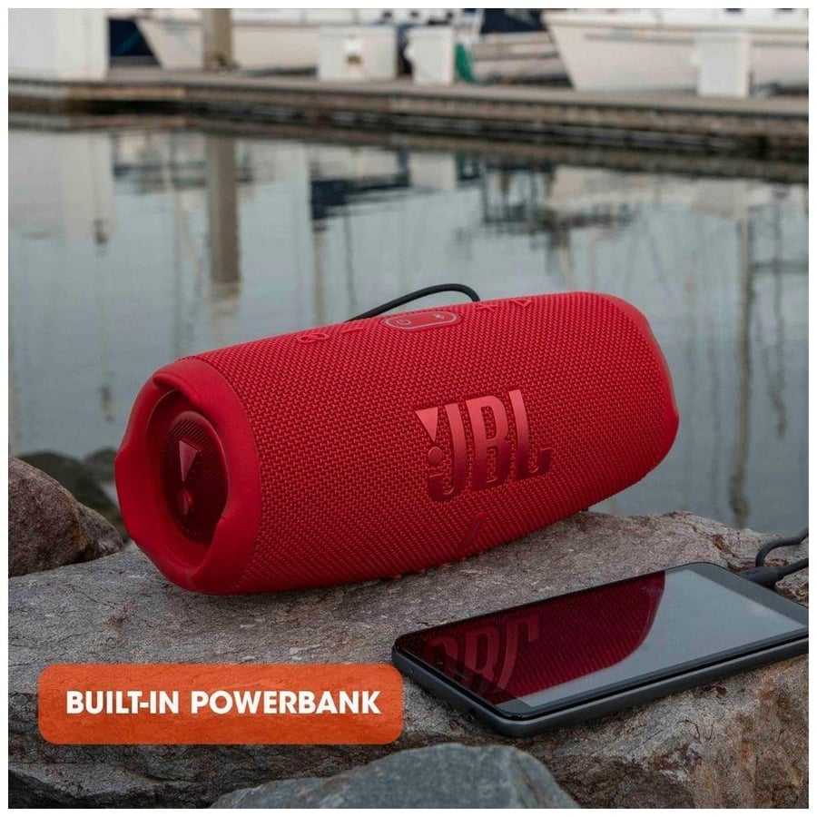 JBL Charge 5 Bluetooth Speaker, 20-Hour Battery, IP67 Water and Dust Resistant, Model JBLCHARGE5GRN